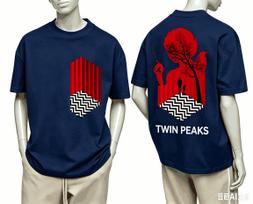 Twin Peaks For Fan Gift Tshirt Unisex Unisex Harajuku Oversized Unisex Short Sleeve Streetwear High Quality Couples Classic Soft S red