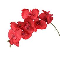 8 galvučių dirbtinė drugelio orchidėjų gėlė namų kambario sodo dekoravimui „Pasidaryk pats“ vestuvinė puokštė Real Touch Šilko Phalaenopsis augalas balta