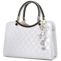 Women's Shiny Patent Leather Wallets Satchel Handbags Fashion Women Top Handle Handbags Shoulder Bags white