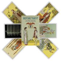 Before Tarot 78 Card Deck 10.4*6.1cm for Beginners Traditional Images Oracle Deck Divination Board Gam beige