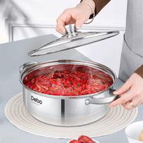 DePai Bella 304 Stainless Steel Multipurpose Pot gray