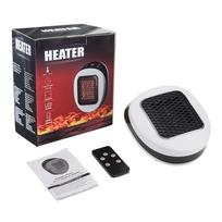 Mini Electric Plug In Wall Mounted Heater Fan for Home Office Dorm Room Radiator Remote Control Warmer Machine brown