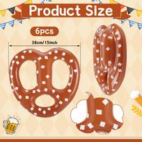 Oktoberfest Decorations Pretzel Inflatable Oktoberfest Pretzels Set October Fest Party Decor and Supplies Ballons & Accessories O&38cm brown