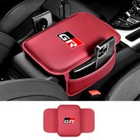 For Toyota GR 86 Supra Yaris RAV4 Prius Corolla C-HR Auris Car Arm Rest Box Mats PU Leather Center Console Armrest Pad Accessory OQ6 juoda