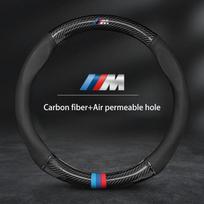 Automobilio vairo dangtelis Anglies pluošto oda BMW M E46 E90 E60 F30 E39 F10 F20 E87 E36 F20 F30 1 2 3 5 7 Serijos X1 X3 X5 X7 rlcp53 black