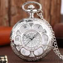 ALPHYNIX Quartz Pocket Watch Silver Zinc Alloy Silvery gray
