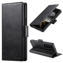 Fold 8 prabangus odinis kortelių laikiklis stovas piniginė magnetinis užsegimas atverčiamas dėklas telefonui Samsung Galaxy Z Fold 7 8 Ultra Galaxy Z Fold7 ruda