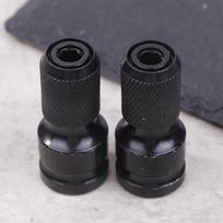 Smūginiai atsuktuvų antgalių laikikliai, 1/2 colio kvadratinis kotas į 1/4 colio greito atleidimo šešiakampio lizdo adapteris su atsuktuvų antgaliais one size