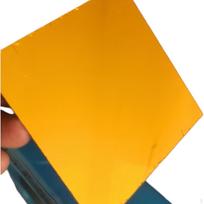 Akrilinė veidrodinė plokštė, Atspindinti PS lakštas, Dekoratyvus sienų menas, Lubų dekoras Rožinė raudona Dark Gold Mirror 30*30*0.1cm orange