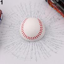 New Creative 3D Funny Tennis Baseball Glass Sticker Crazy DIY Car Auto Supplies ADM geltona