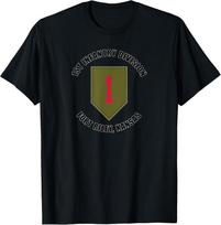 NEW LIMITED 1st Infantry Division Fort Riley Kansas Emblem Veteran T-Shirt Unisex T-Shirt L brown