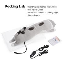 USB Heating Pad Period Heated Pillow Menstrual Colic Heater Cramps Period Neck Shoulder Pain Relief Hot Compress Heating Pad gray