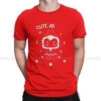Cute As Hell Cult Of The Lamb Goat Game Unisex T Shirt Cotton Punk Crewneck Tee Shirt Harajuku Short Sleeve S red