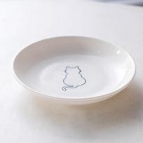 1/2Pcs Food Water Snack Feeder Stand Bowl Elevated Ceramic Pet Bowl For Cat Dog Outdoor Feeding Drinking Supplies as the picture