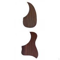 2x Acoustic Folk Guitar Pickguard SelfAdhesive Scratch Plate Guard Plate brown