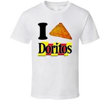 I Heart Love Doritos Chips Nacho Cool Ranch T Shirt Unisex T-Shirt M black