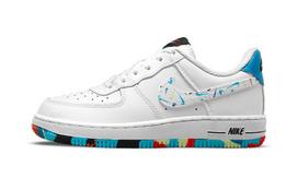 Nike Air Force 1 LV8 3 Laisvalaikio žemi krepšinio batai Riedlenčių batai Balti Mėlyni Juodi Vaikams 3-7 Metų Amžiaus DM7598-100 31