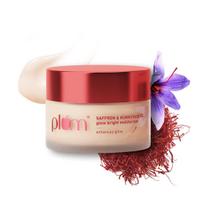 Plum Saffron & Kumkumadi Oil SPF 35 Daily Glow Bright Moisturizing Cream 50g | Quick-Absorbing Day Cream to Brighten Skin, Enhance Glow | UVA/UVB P brown