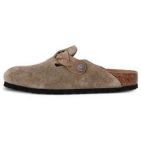 Birkenstock Boston Braided Suede Leather Narrow Taupe Men Sneakers Cream 1026694 36 gray