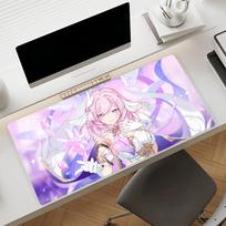 Game Honkai Impact 3 Elysia Mouse Pad Non-slip Rubber Gamer Balance Computer Mat Decoracion Deskmat Laptop Office Large 30cmx60cm white