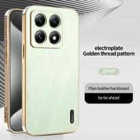 For Xiaomi 14T 14T Pro 13T 13T Pro   Full Lens Protection Phone Case with Gold Thread Texture and Anti-Fingerprint For Xiaomi 14T auksas