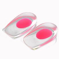 1 Pair Silicone Gel Insoles Heel Plantar Fasciitis Heel Cushion Pain Absorption Heel Pads Relief Shock for Callus Cor… More gray