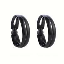 4pcs Magic Twist Donut Bun Clip DIY Ponytail Hair Styling Tools Black Mushroom Head Hair Reel for Bobo and Ball Head Hairstyles black