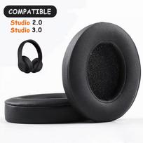 For Beats Studio 2.0 Studio 3.0 Wireless and Wired Headphone Replacement Ear Pads Cushions Ear Pads Protein Leather B0500 B0501 tamsiai pilka spalva