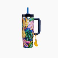 Stanley Quencher H2.0 FlowState puodelis 887ml Dažytas bananas – FARM Rio bendradarbiavimo riboto leidimo 887ml blue