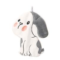 Cartoon Animal Cute Dog Hand Towel Coral Fleece Hanging Thicken Absorbent for Home Kitchen Bathroom Dormitory Quick Dry red
