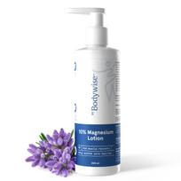Be Bodywise 10% Magnesium Sleep Body Lotion 200ml | For Muscle Recovery & Relaxation | Infused with Shea Butter & Lavender | Mildly Scented, Lightweig white