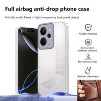Skirta Realme 14 5G dėklas Realme 14T telefono dėklas Realme 14 14T viršelis Apsauga nuo kritimo Atsparus smūgiams Kietas akrilinis galinis dangtelis realme 14 5G gray