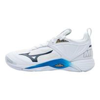 Mizuno Wave Momentum 2 Unisex Low-Top Training Shoes White Blue V1GA211300 37 white