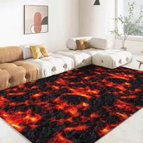 Volcano Lava Magma Area Floor Mats Door Front Decoration Home Living Room Floor Mats 40x60cm