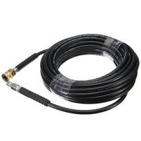 High-Pressure 5800psi Sewer Dredging and Pipe Cleaning Nozzle Kit 6m Sewer Pipe + 2 Accessories black