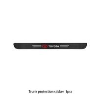 Anglies pluošto durų slenksčių apsauginės lipdukai Toyota Corolla RAV4 Camry Yaris Land Cruiser Prado nuo įbrėžimų automobilio logotipas lipdukai OH9