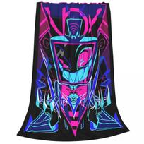 Vox Hazbins Hotels Game Flannel Throw Blankets Funny Breathable Bedspread for SpringAutumn Home Textile Size: 75*100cm, Weight: 230 GSM black