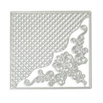 Gėlių tinklelio rėmelio štampavimo formelė Scrapbooking įspaudimo forma Popierinės kortelės PASIDARYK pats white