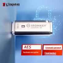 Kingston DataTraveler IKLP50 256-bit AES Hardware Encrypted USB Drive 32GB