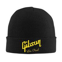 Gibson Les Paul Guitar  Design Men Women Unisex Knitted Hat Beanie Pullover Cap Winter Thermal Warm Christmas Outdoor Cycling Hi One Size black