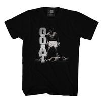 Muhammad Ali Boxing T-Shirt Mens New GOAT in Sizes SM5XL 100% Black Cotton  Unisex T-Shirt M gray