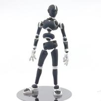 Stickybones piešimo figūrėlė veiksmo magnetai Menas įtrauktas (Tamsus Šaltis) black