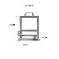 DIY ITX MATX ATX Open PC Case Frame Rack,MOD Creativity Desktop Water/Air Cooler Gameing Cabinet gray
