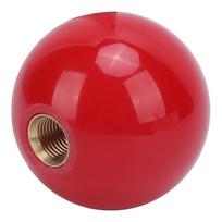 M12x1.25 Gear Shift Knob Head 5Speed WearResistant with 3 Adapter Universal Automobile Accessory(Red ) red