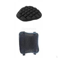 2 Pieces Motorcycle Bikes Seat Air Cushion black
