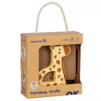 Tooky Toy: Traukiama medinė žirafa