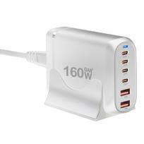 160W GaN Charger 160W Fast Charging 4 Type C 100W 20W  for  MobilePhone for Laptop Power Desktop Adapter Charger