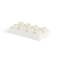 Big Size Block Thin Brick 2x4 10pcs/lot Education Building Block Set Compatible with Duplo Block Bricks Plastic Toys  Playsets for Children white