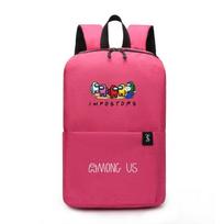 Us Visor Among Backpack Kids Rucksack Crewmate Back To School Bag Sus Impostor Red red
