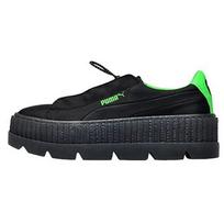 PUMA Cleated Creeper Surf Rihanna Fenty Black Green Women's 367681-03 37 black